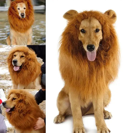 Lion costume for dog