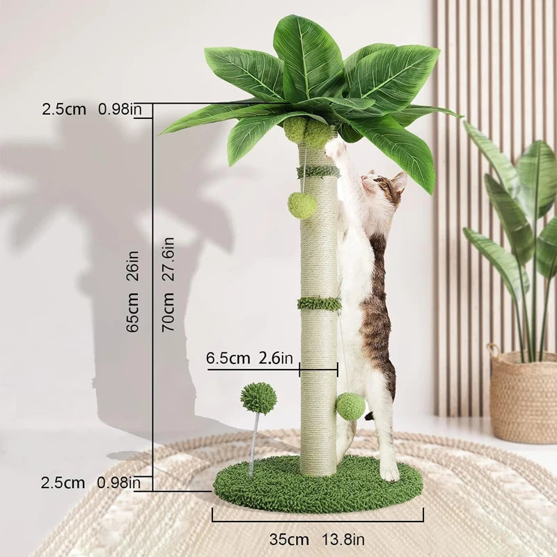 Palm tree cat scratching post