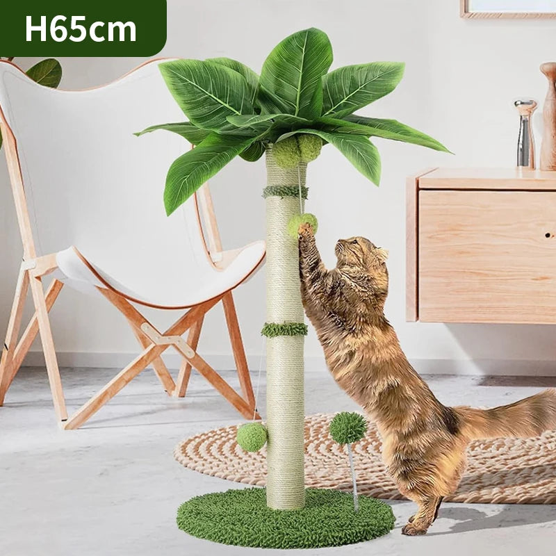 Palm tree cat scratching post