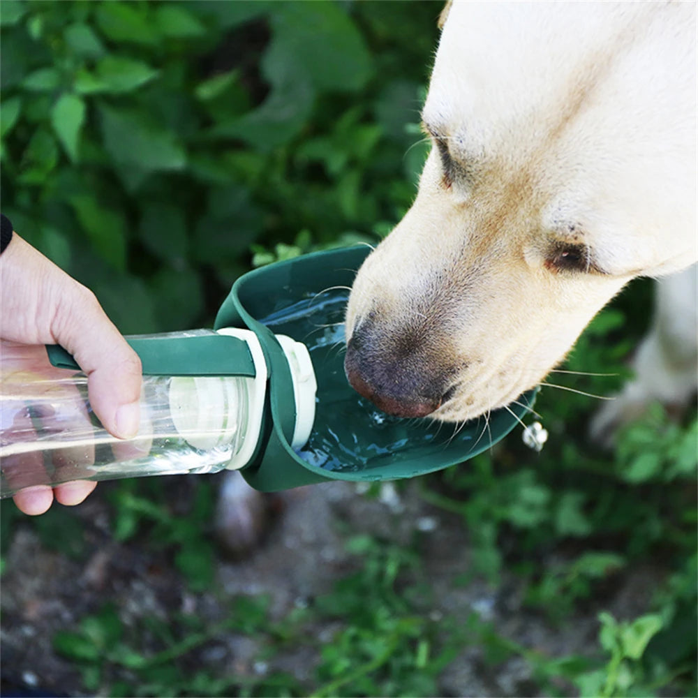 Portable Pet Water Bottle Food Container For Small Big Dogs Outdoor Walking Foldable Cat Drinking Bowl Puppy Drinker Accessories