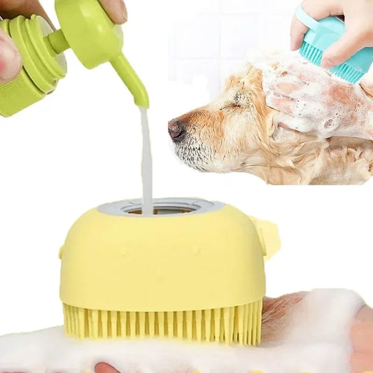 Silicone pet bath brush