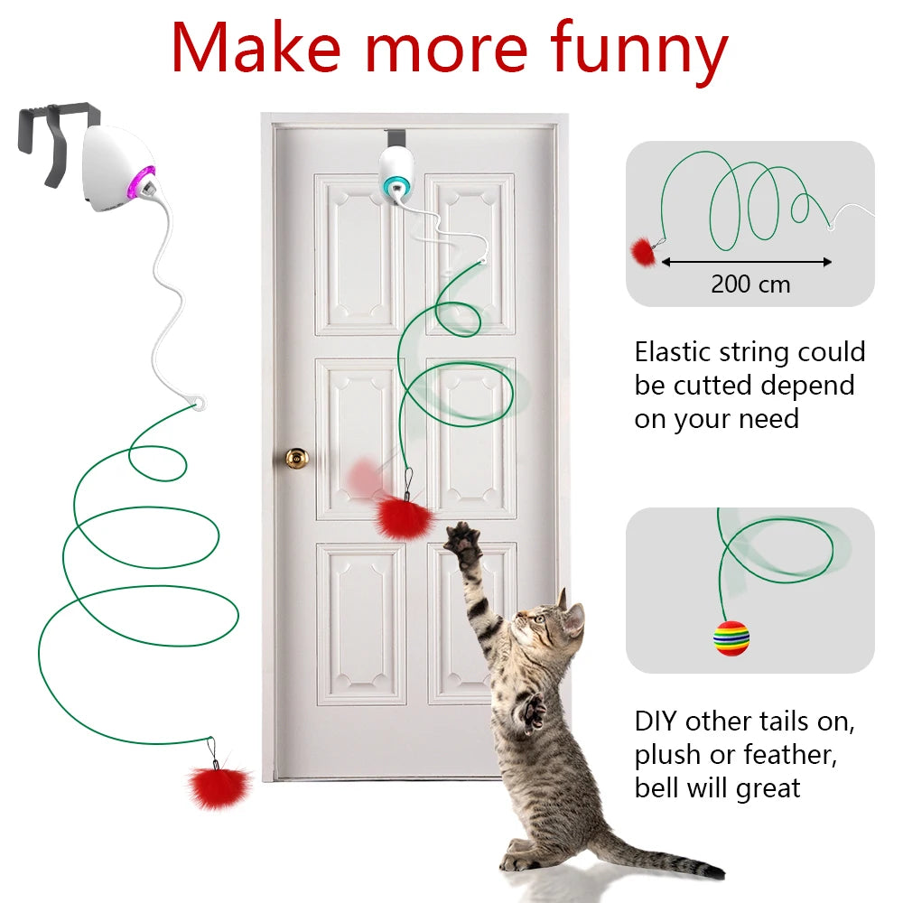 Automatic wind-up cat toy