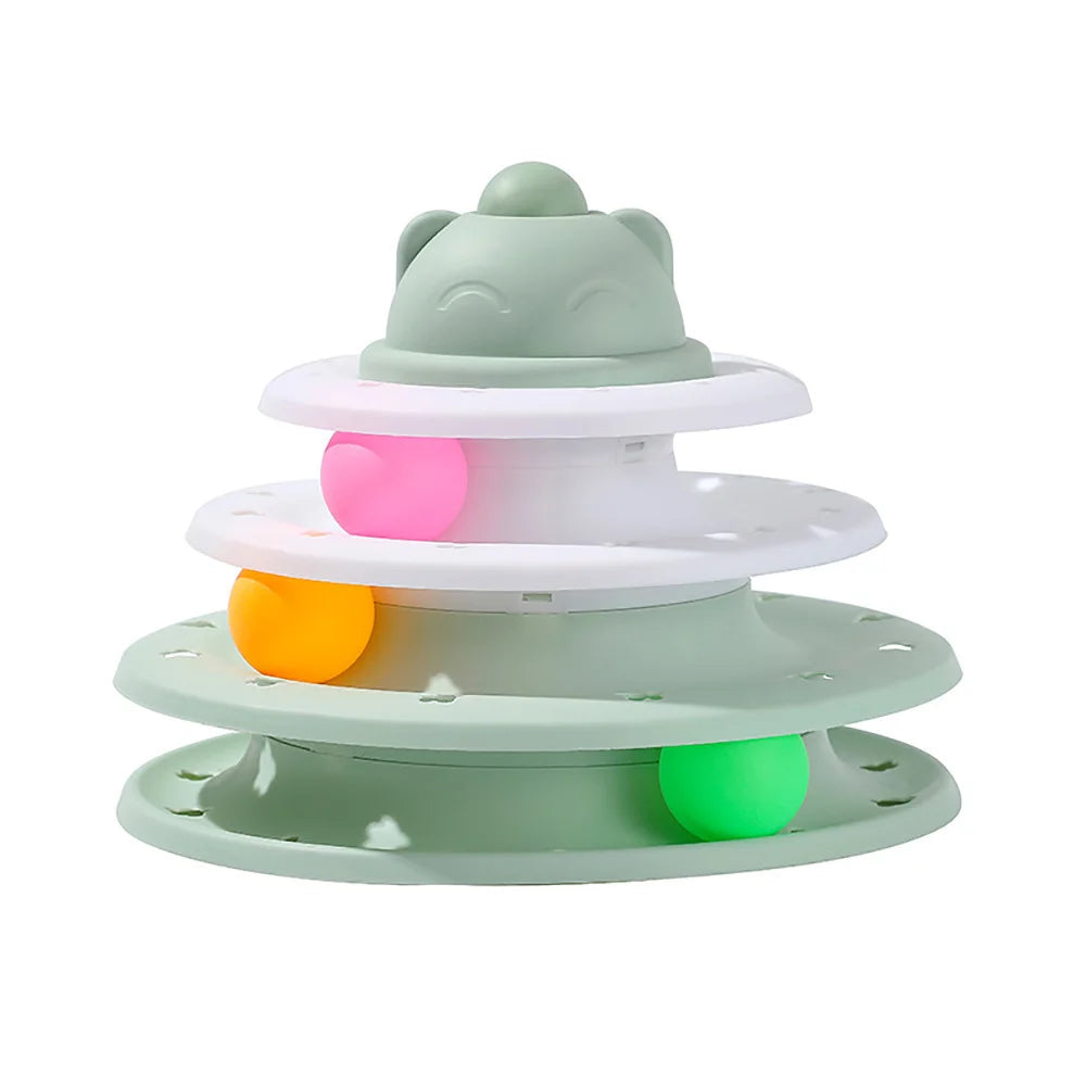 Cat toy tower with 4 levels