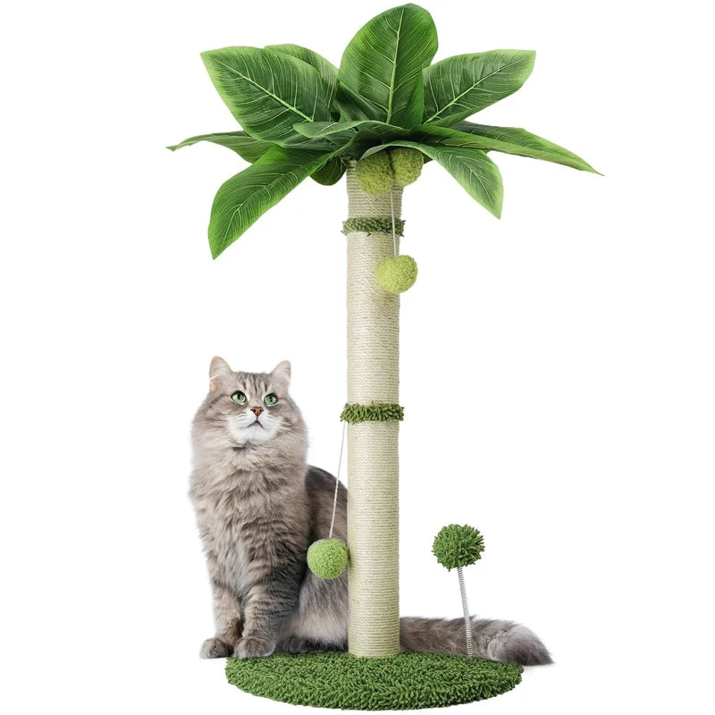 Palm tree cat scratching post