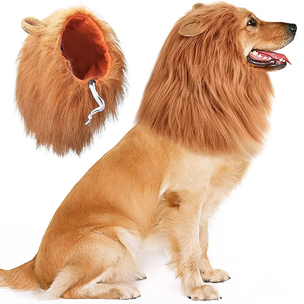 Lion costume for dog