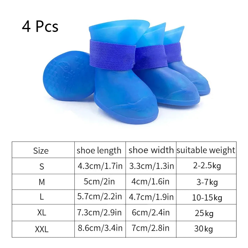 Non-Slip Rubber Pet Boots