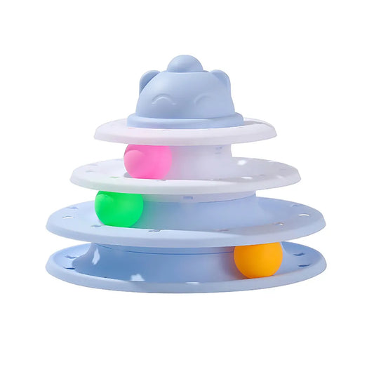 Cat toy tower with 4 levels