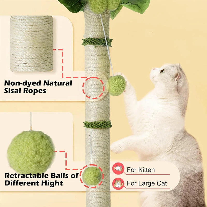 Palm tree cat scratching post